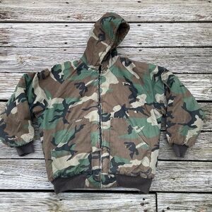Camouflage Carhartt active camo Hoodie made in USA Rothko